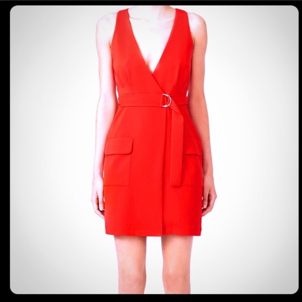 Amanda Uprichard Red Dress size small